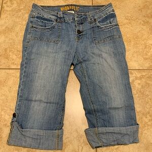 Hydraulic Women's Cropped Blue Jeans